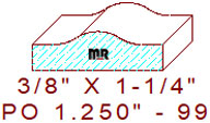 Applied Moulding 1-1/4" - 99 Applied Moulding 1-1/4" - 99
