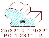 Picture Rail 1-9/32" - 2
