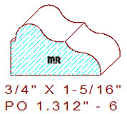 Applied Moulding 1-5/16" - 6 Applied Moulding 1-5/16" - 6