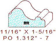 Applied Moulding 1-5/16" - 7