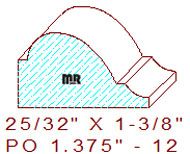 Applied Moulding 1-3/8" - 12