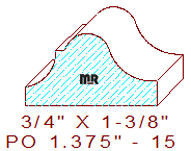 Applied Moulding 1-3/8" - 15