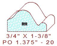 Applied Moulding 1-3/8" - 20 Applied Moulding 1-3/8" - 20