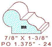 Picture Rail 1-3/8" - 24