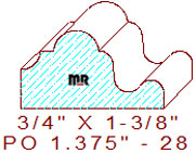 Applied Moulding 1-3/8" - 28