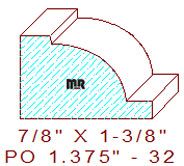 Applied Moulding 1-3/8" - 32 Applied Moulding 1-3/8" - 32