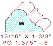 Applied Moulding 1-3/8" - 6