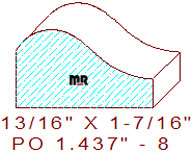 Applied Moulding 1-7/16" - 8 Applied Moulding 1-7/16" - 8