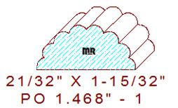 Applied Moulding 1-15/32" - 1 Applied Moulding 1-15/32" - 1