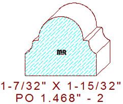 Applied Moulding 1-15/32" - 2 Applied Moulding 1-15/32" - 2