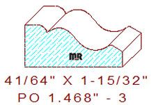 Applied Moulding 1-15/32" - 3 Applied Moulding 1-15/32" - 3