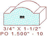 Applied Moulding 1-1/2" - 10 Applied Moulding 1-1/2" - 10