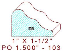 Applied Moulding 1-1/2" - 103