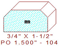 Applied Moulding 1-1/2" - 104