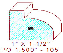 Applied Moulding 1-1/2" - 105