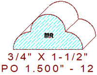 Applied Moulding 1-1/2" - 12