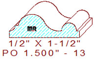Applied Moulding 1-1/2" - 13 Applied Moulding 1-1/2" - 13