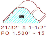 Applied Moulding 1-1/2" - 15