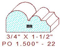 Applied Moulding 1-1/2" - 22 Applied Moulding 1-1/2" - 22