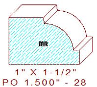 Applied Moulding 1-1/2" - 28 Applied Moulding 1-1/2" - 28