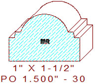 Applied Moulding 1-1/2" - 30 Applied Moulding 1-1/2" - 30