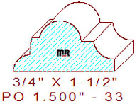 Applied Moulding 1-1/2" - 33