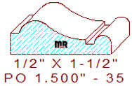 Applied Moulding 1-1/2" - 35 Applied Moulding 1-1/2" - 35