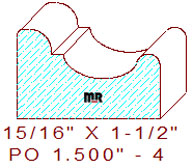 Applied Moulding 1-1/2" - 4 Applied Moulding 1-1/2" - 4