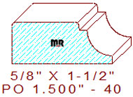 Applied Moulding 1-1/2" - 40 Applied Moulding 1-1/2" - 40