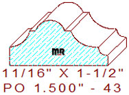 Applied Moulding 1-1/2" - 43