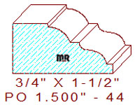 Applied Moulding 1-1/2" - 44 Applied Moulding 1-1/2" - 44