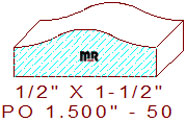 Applied Moulding 1-1/2" - 50 Applied Moulding 1-1/2" - 50