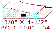 Applied Moulding 1-1/2" - 54 Applied Moulding 1-1/2" - 54