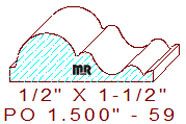 Applied Moulding 1-1/2" - 59 