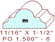 Applied Moulding 1-1/2" - 6