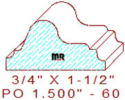 Applied Moulding 1-1/2" - 60 Applied Moulding 1-1/2" - 60