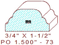 Applied Moulding 1-1/2" - 73