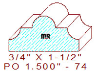 Applied Moulding 1-1/2" - 74