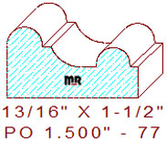 Applied Moulding 1-1/2" - 77 Applied Moulding 1-1/2" - 77
