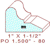 Applied Moulding 1-1/2" - 80 Applied Moulding 1-1/2" - 80