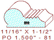Picture Rail 1-1/2" - 81