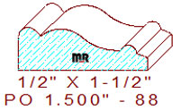 Applied Moulding 1-1/2" - 88 Applied Moulding 1-1/2" - 88