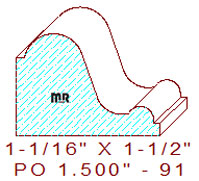 Applied Moulding 1-1/2" - 91 Applied Moulding 1-1/2" - 91
