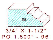 Applied Moulding 1-1/2" - 96 Applied Moulding 1-1/2" - 96