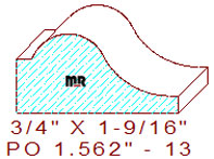 Applied Moulding 1-9/16" - 13 Applied Moulding 1-9/16" - 13