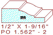 Applied Moulding 1-9/16" - 2 Applied Moulding 1-9/16" - 2