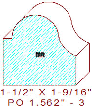 Applied Moulding 1-9/16" - 3 Applied Moulding 1-9/16" - 3