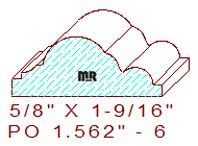 Applied Moulding 1-9/16" - 6 Applied Moulding 1-9/16" - 6