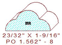Applied Moulding 1-9/16" - 8 Applied Moulding 1-9/16" - 8
