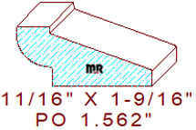 Picture Rail 1-9/16" Picture Rail 1-9/16"